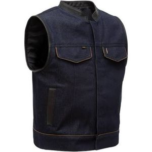 Espinoza Loser Machine Denim leather vest